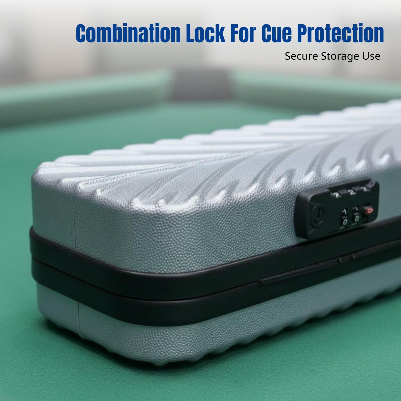 Backpack Lock Combo - กระเป๋าใส่ไม้บิลเลียด หัวใหญ่ แยกครึ่งได้ พร้อมกุญแจล็อคแบบคอมโบ พกพาสะดวก แบบกระเป๋าเป้